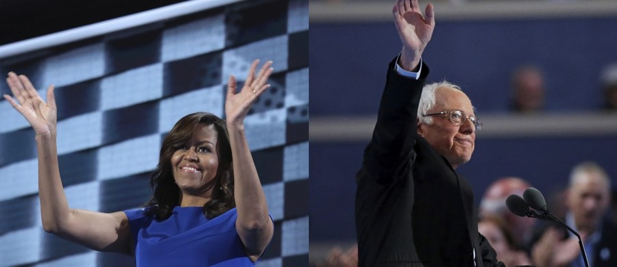 Pierwsza Dama USA, Michelle Obama, i główny rywal Hillary Clinton z prawyborów, senator Bernie Sanders, wezwali do poparcia kandydatki Demokratów w pierwszy dniu ich konwencji w Filadelfii. Oboje podkreślili wyjątkowo wysoką stawkę tegorocznych wyborów prezydenckich.