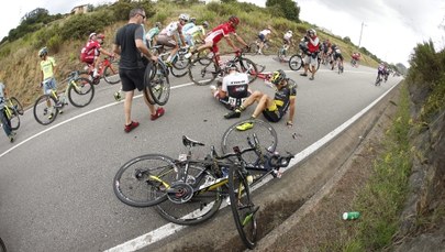 Vuelta a Espana: Huzarski miał wypadek i wycofał się z wyścigu. "W szpitalu przeżyłem horror"