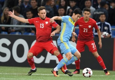 Mecz Kazachstan - Polska w obiektywie