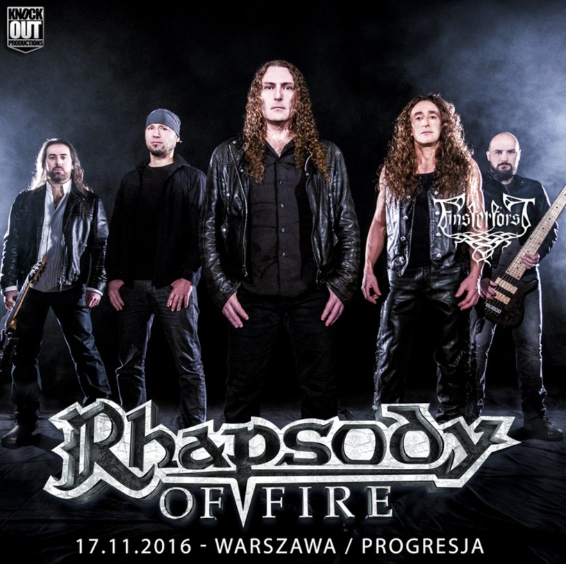 17 listopada w Progresji w Warszawie zagra grająca symfoniczny power metal grupa Rhapsody of Fire z Włoch.