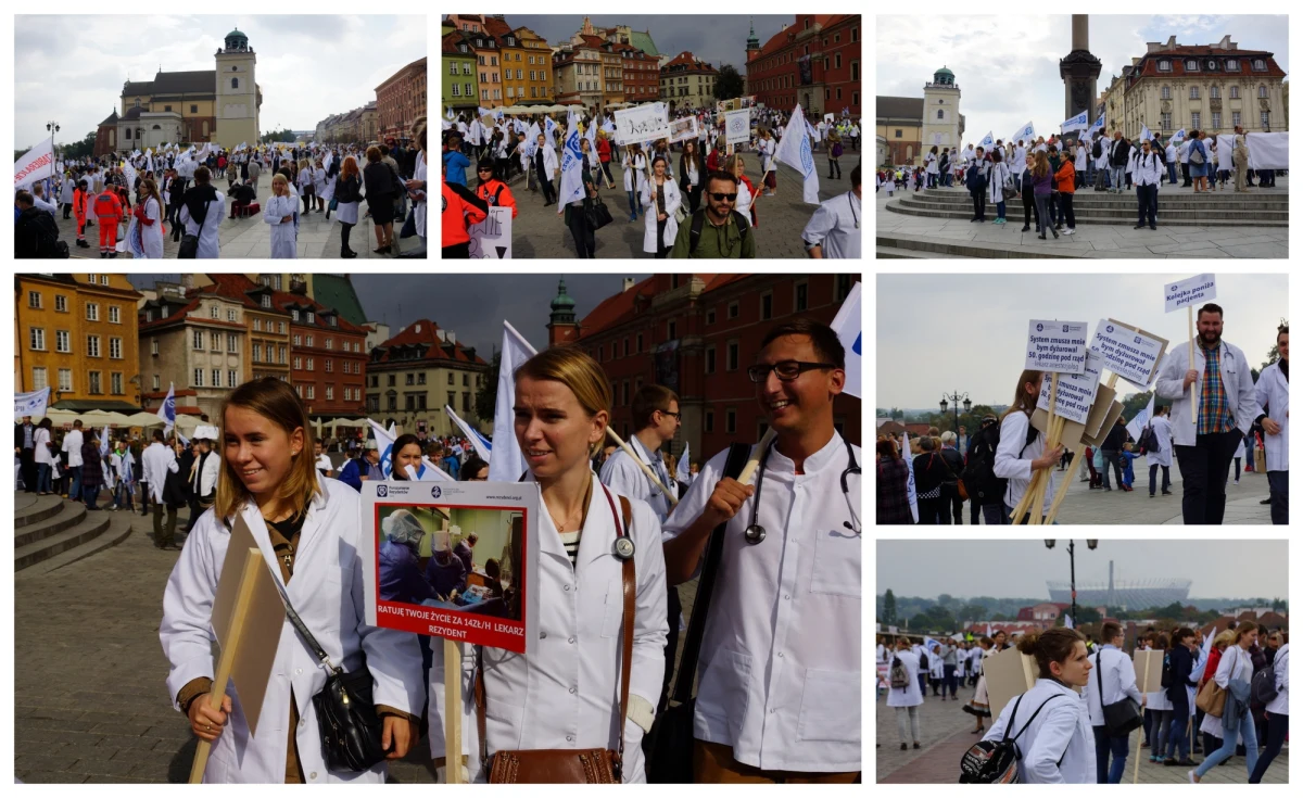 Po około trzech godzinach zakończyła się manifestacja Porozumienia Zawodów Medycznych, która w sobotę przeszła ulicami Warszawy. Lekarze, ratownicy, fizjoterapeuci, farmaceuci, psycholodzy, diagności, dietetycy i elektroradiolodzy podkreślali, że czas na "Zdrowie Plus". Jak powiedział rzecznik komendanta stołecznego policji Mariusz Mrozek, manifestacja przebiegła bardzo spokojnie, bez incydentów. 