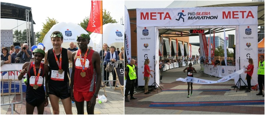 Kenijczyk Joel Maina Mwangi wygrał 8. edycję Silesia Marathonu! A przy okazji znokautował konkurentów, ustanawiając nowy rekord imprezy: 2 godziny, 24 minuty i 51 sekund. Wśród kobiet najlepszy czas uzyskała jego rodaczka Betty Chepleting. Na starcie tego jedynego w Polsce i Europie maratonu prowadzącego ulicami trzech miast - Katowic, Siemianowic Śląskich i Mysłowic - stanęło kilka tysięcy zawodników z prawie 30 krajów świata!