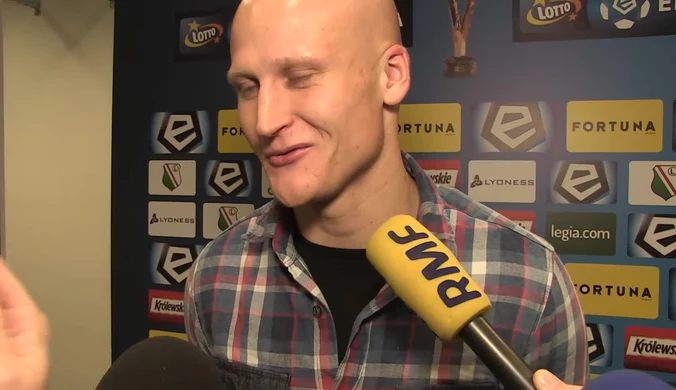 Jakub Czerwiński po meczu z Lechem (2-1)