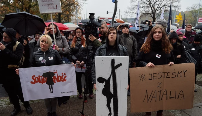 "Solidarność jest kobietą". Protest przed siedzibą związkowców 