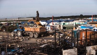 Trwa wielkie sprzątanie. Ciężki sprzęt niszczy byłe schronienia migrantów w Calais
