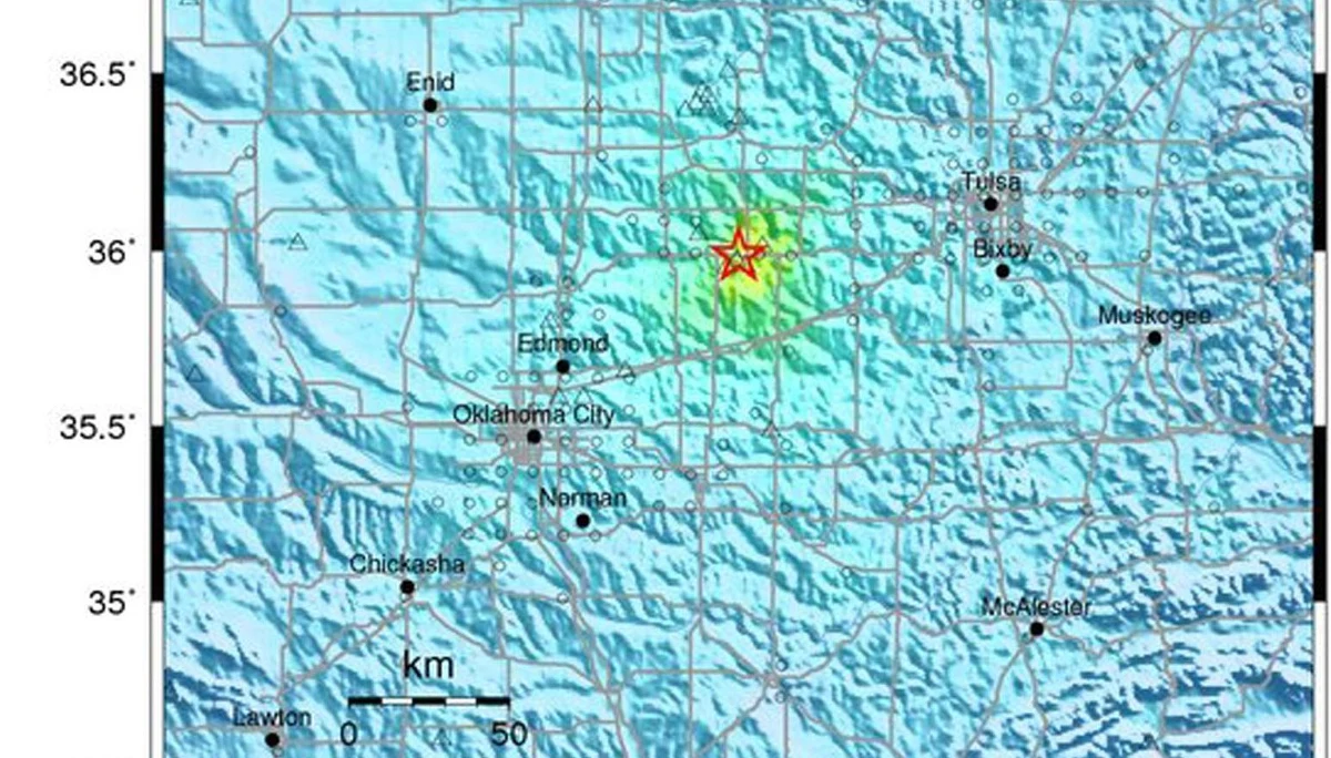 Trzęsienie ziemi o magnitudzie 5,0 nawiedziło w poniedziałek wieczorem czasu lokalnego środkową część amerykańskiego stanu Oklahoma - poinformowała amerykańska służba sejsmologiczna (USGS). Policja informuje o "dość pokaźnych zniszczeniach".