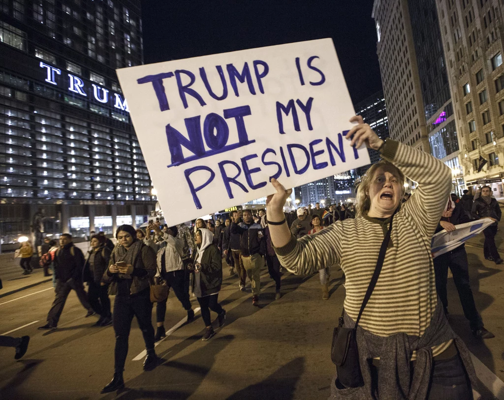 Protesty uliczne przeciwko wygranej Trumpa w wyborach prezydenckich