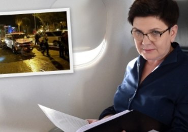 Izrael: Kolizja samochodów z kolumny jadącej z premier Beatą Szydło