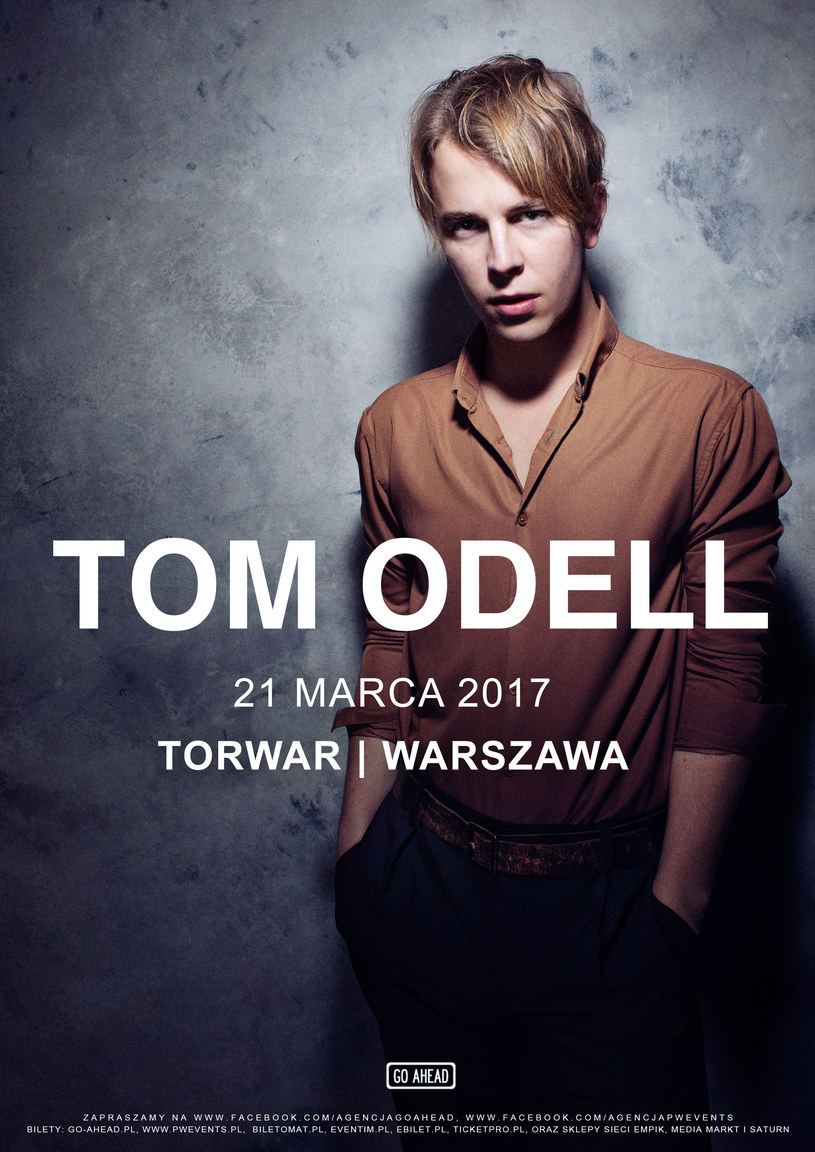Tom Odell wystąpi 21 marca na warszawskim Torwarze. Wokalista wraca po wyprzedanym, listopadowym koncercie do Polski, by promować album "Wrong Crowd". Płyta premierę miał w czerwcu tego roku.