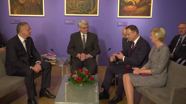Spotkanie prezydentów Polski i Słowacji w Międzynarodowym Centrum Kultury w Krakowie.
