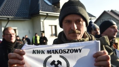 Górnicy protestowali przed domem Beaty Szydło. "Martwimy się o miejsca pracy"
