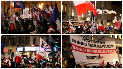 Manifestacja KOD-u w Warszawie. "Buntujemy się przeciwko temu, co się dzieje" 