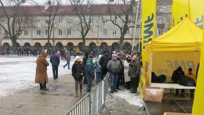 Razem z Margaret rozdawaliśmy choinki w Łodzi