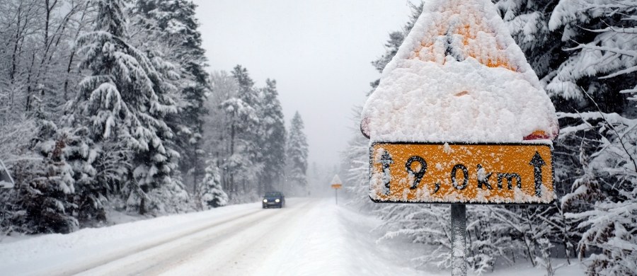 Trudne warunki drogowe w północnej Polsce. Padający gęsty śnieg spowolnił ruch m.in. na obwodnicy Trójmiasta.