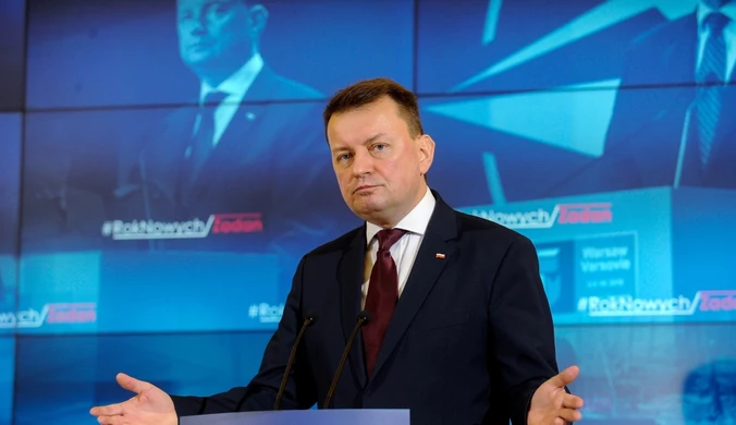 Błaszczak: Demonstrujący przed Sejmem złamali prawo 