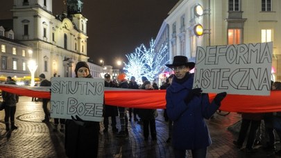 Niewielu uczestników protestu studentów. "Był źle rozpropagowany"