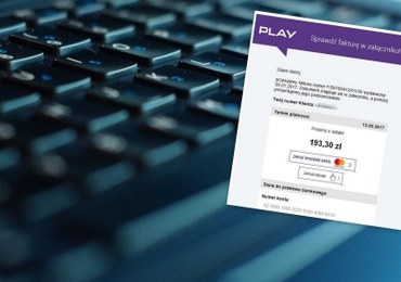 Uwaga! Oszuści podszywają się pod Play. Fałszywe faktury mogą zablokować komputer