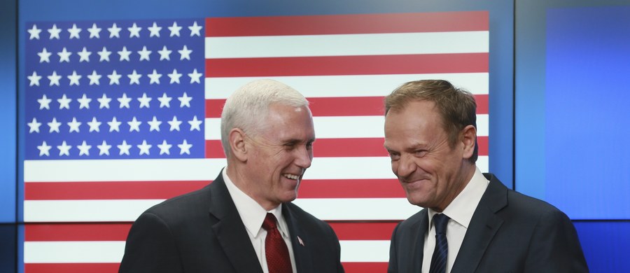 Liczymy na jednoznaczne poparcie USA dla zjednoczonej Europy - powiedział szef Rady Europejskiej Donald Tusk po spotkaniu z amerykańskim wiceprezydentem Mike'iem Pence'em. Podkreślił, że przeciwdziałanie dezintegracji Zachodu jest we wspólnym interesie.
