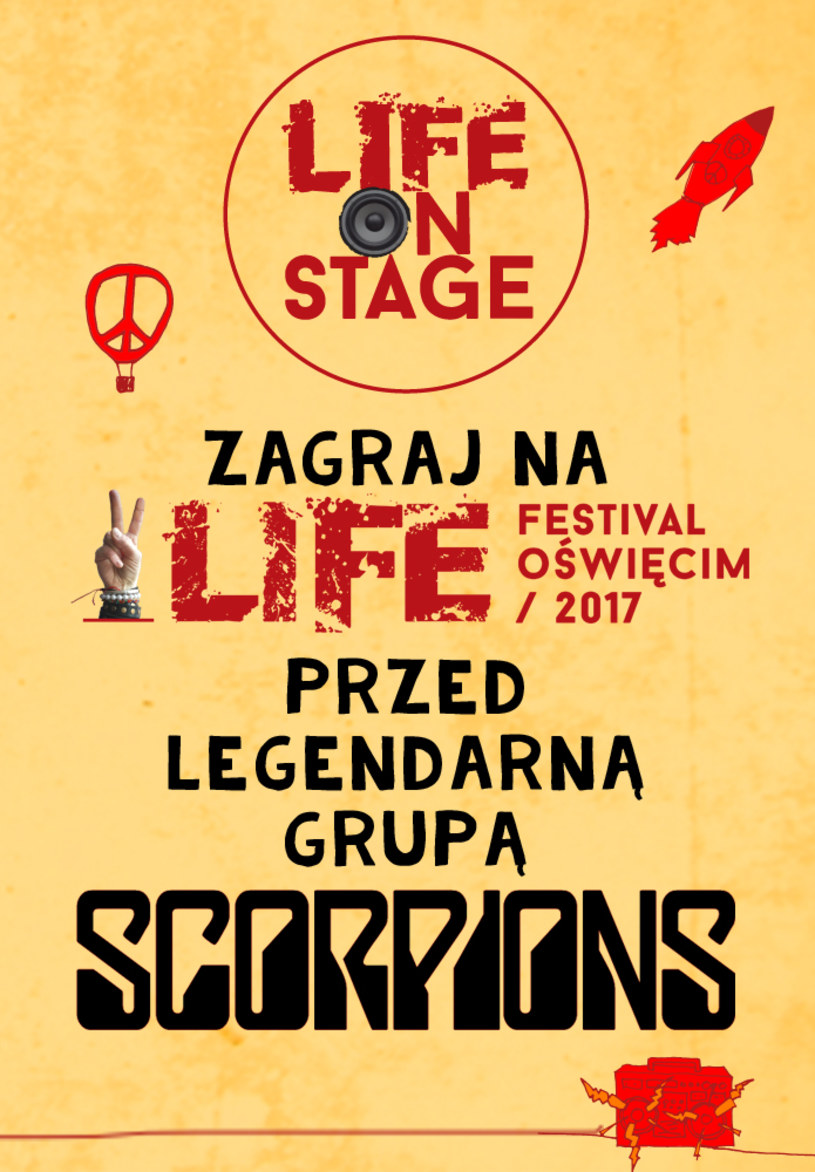 Rozpoczyna się kolejna edycja konkursu Life On Stage - zwycięzca wystąpi 24 czerwca podczas finałowego koncertu Life Festival Oświęcim z udziałem m.in. LP i grupy Scorpions. Zapraszamy do zgłaszania!