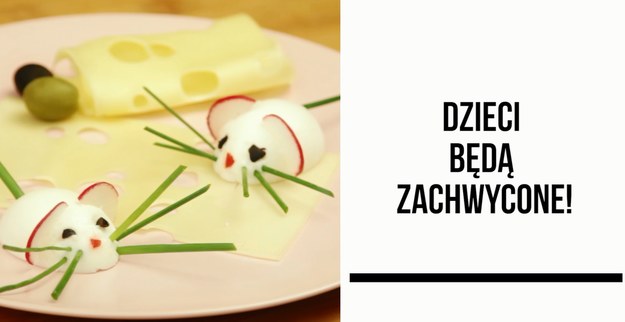 Ugotowane jajko może być genialną podstawą do stworzenia fantazyjnie wyglądających dań i przekąsek! Dla dzieci, by zachęcić je do jedzenia, można przygotować przepiękną myszkę z jajka! Zobaczcie - to naprawdę proste!