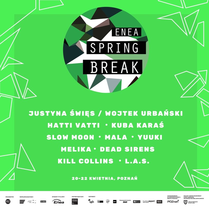 Kolejnych dziesięciu wykonawców dołącza do składu Enea Spring Break. Na festiwalu zagrają m.in. Justyna Święs z Wojtkiem Urbańskim, Kuba Karaś i Hatti Vatti. Kto jeszcze?