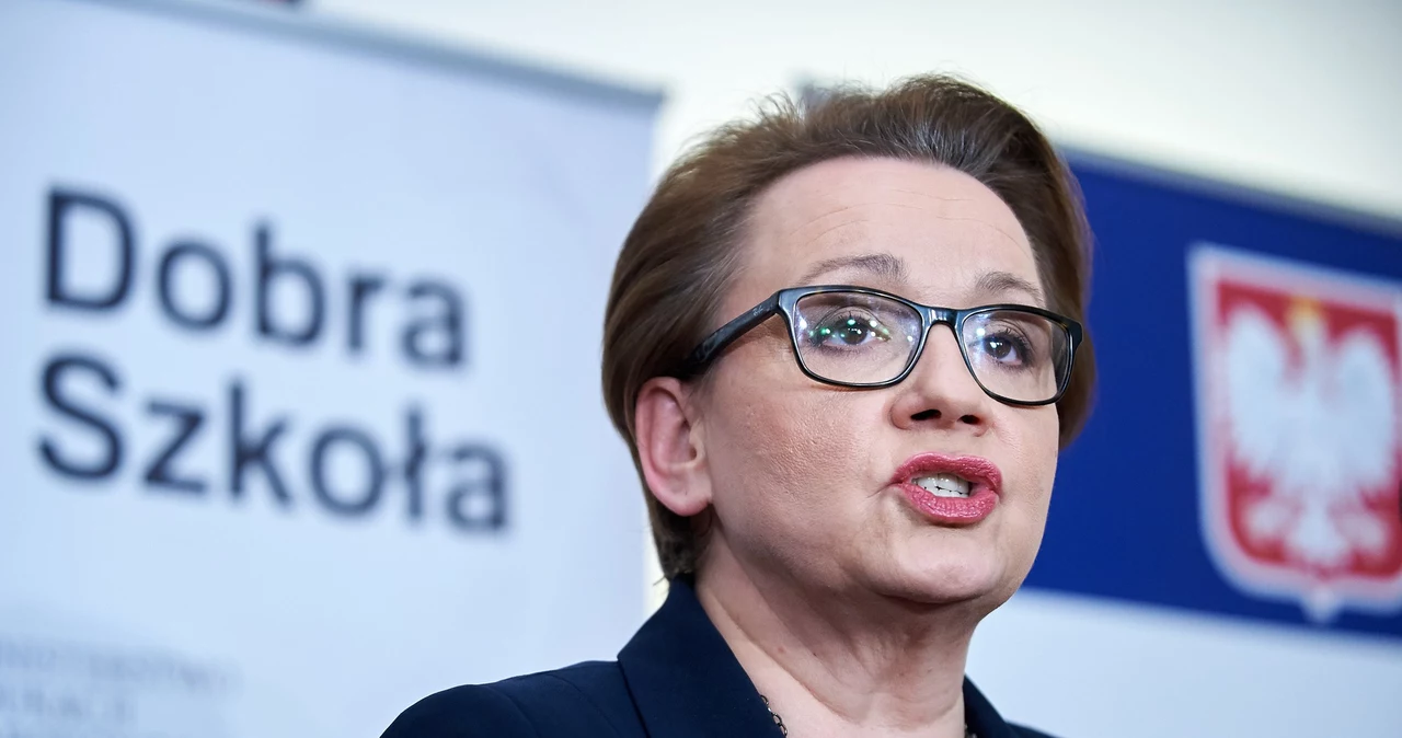 Minister edukacji narodowej Anna Zalewska 