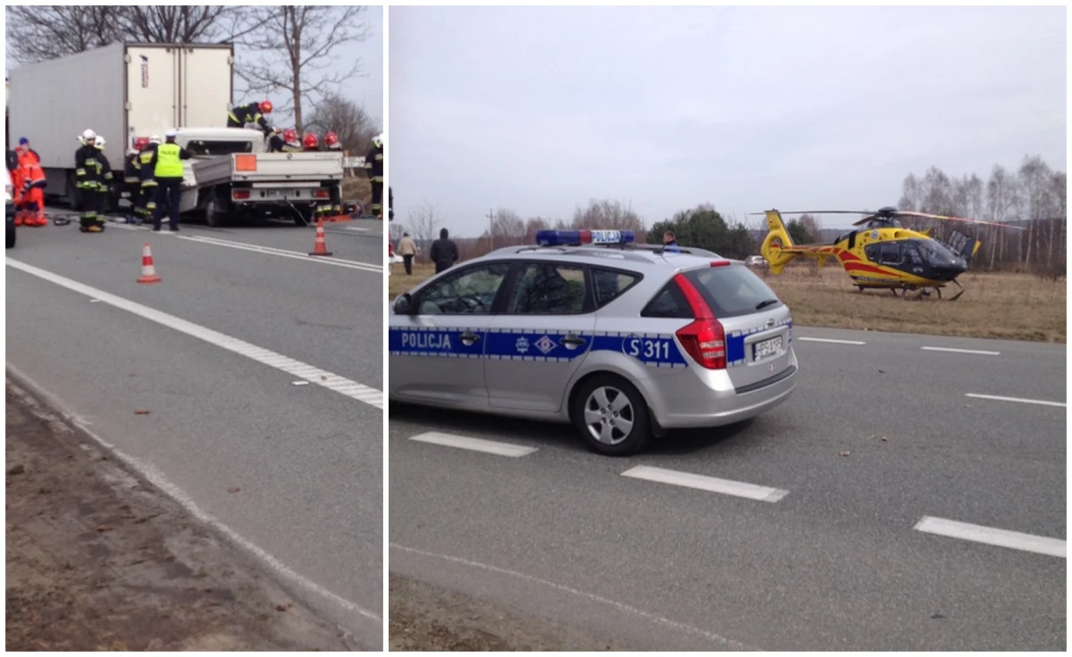 Jedna osoba została ranna w zderzeniu półciężarówki i 3 tirów na drodze krajowej nr 74 Kielce - Piotrków Trybunalski w miejscowości Smyków w województwie świętokrzyskim. Informację o wypadku dostaliśmy na Gorącą Linię RMF FM.