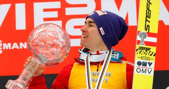 "To niewiarygodnie, że jestem na szczycie" - powiedział w Planicy po dekoracji Austriak Stefan Kraft, który triumfował w klasyfikacji generalnej Pucharu Świata w skokach narciarskich.