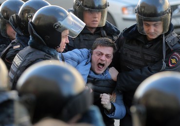 500 osób zatrzymanych na demonstracji w Moskwie. Wśród nich m.in. Aleksiej Nawalny