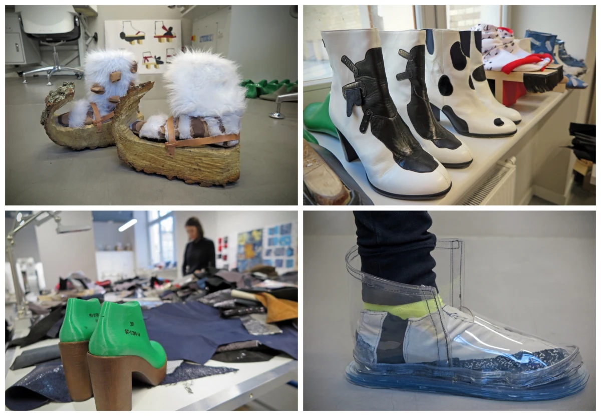 Ich pantofle mogą być w pantofelki, mogą mieć też doczepianą drewnianą nartę wystruganą z pieńka albo plastikową osłonę imitującą rozbryzg wody. Takie buty tworzą studenci wzornictwa na szczecińskiej Akademii Sztuki.