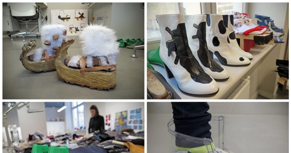 Ich pantofle mogą być w pantofelki, mogą mieć też doczepianą drewnianą nartę wystruganą z pieńka albo plastikową osłonę imitującą rozbryzg wody. Takie buty tworzą studenci wzornictwa na szczecińskiej Akademii Sztuki.