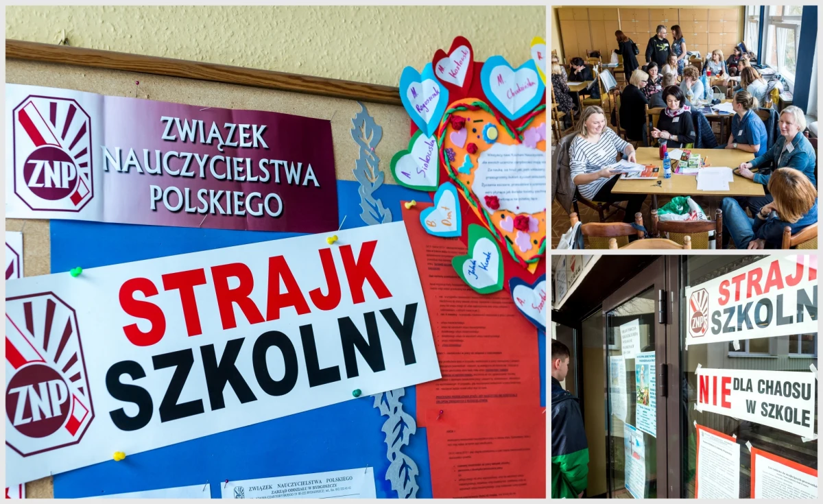 We wszystkich 16 województwach, w większości od 07:30 do 15:30, strajkowały w piątek szkoły i przedszkola. Z niepełnych danych, które spłynęły do ZNP, wynika, że do strajku przystąpiło około 37 proc. polskich placówek, czyli - jak podawał prezes Związku Nauczycielstwa Polskiego Sławomir Broniarz - około 6,5 tysiąca.