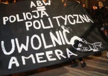Pikieta przeciw deportacji z Polski irackiego Kurda