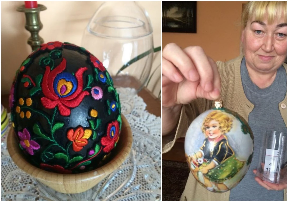 W domu Bożeny Miłoś w Rędzinach pod Częstochową pisanki są prawie wszędzie - w pudełkach, na podłodze, w koszyczkach, na stole i na szafkach.