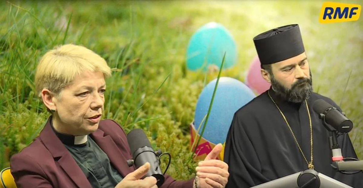 "Dusza ludzka z natury jest chrześcijanką. Stąd potrzeba, by każdy człowiek coś świętował - czy on chce, czy on nie chce - w pewnym momencie stanie przed Bogiem ze swoją piękną duszą i wtedy Bóg zapyta: "co zrobiłeś z tym, co ci dałem"? Naprawdę - dusza z natury jest chrześcijanką i stąd jest pragnienie świętowania" - mówi o obchodzeniu Wielkanocy proboszcz cerkwi św. Jana Klimaka w Warszawie ks. Adam Misijuk. W studiu RMF FM o zmartwychwstaniu dyskutowali przedstawiciele różnych odłamów chrześcijaństwa. "Dusza z natury - zgadzam się - jest wierzącą, poszukującą Boga. Czy jest chrześcijanką? Nie wiem. Może jest muzułmanką? a może jest Żydówką?" - zastanawiała się diakon Kościoła Ewangelicko-Augsburskiego w Polsce Halina Radacz. 