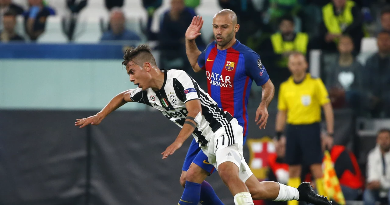 Javier Mascherano podczas meczu z Juventusem