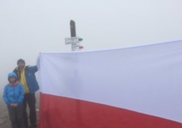 Flaga na szczycie Babiej Góry. To fantastyczne uczucie, że mogłem ją tam rozwinąć