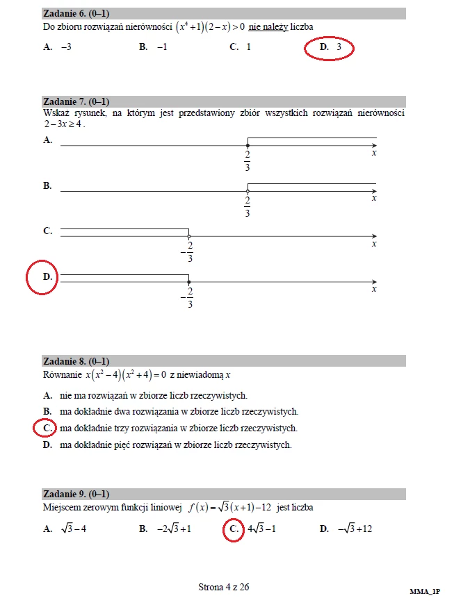 Matematyka poziom podstawowy – matura 2017  