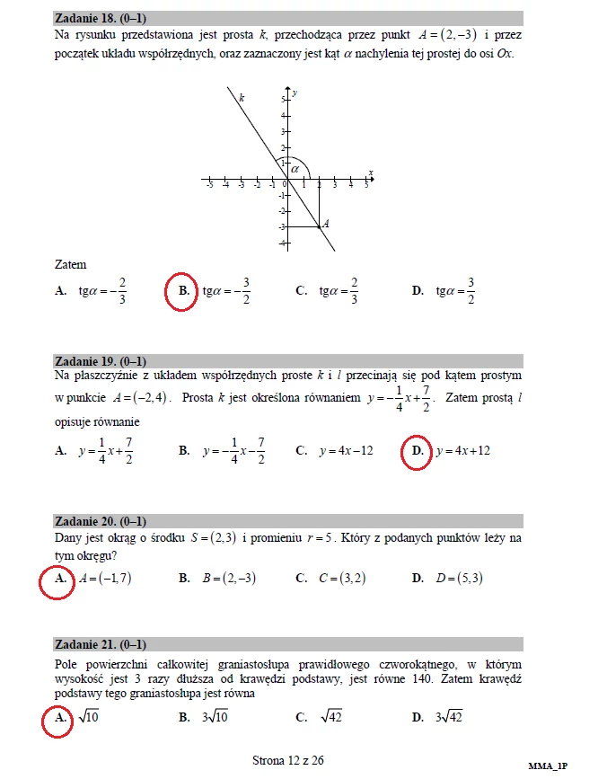 Matematyka poziom podstawowy – matura 2017  