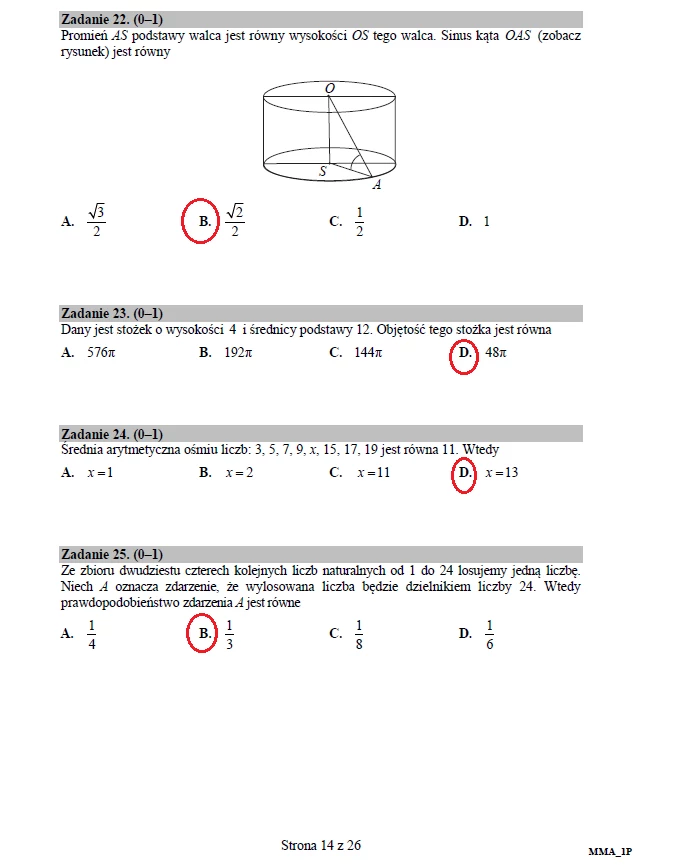 Matematyka poziom podstawowy – matura 2017