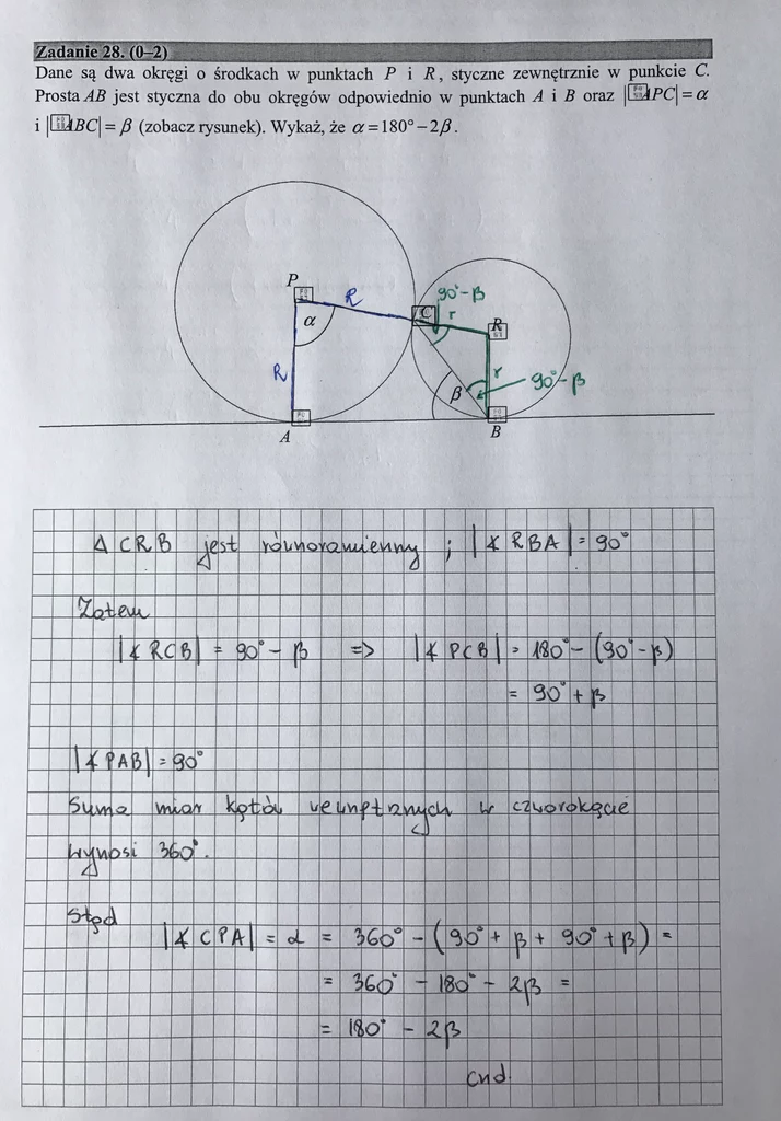 Matematyka poziom podstawowy – matura 2017  