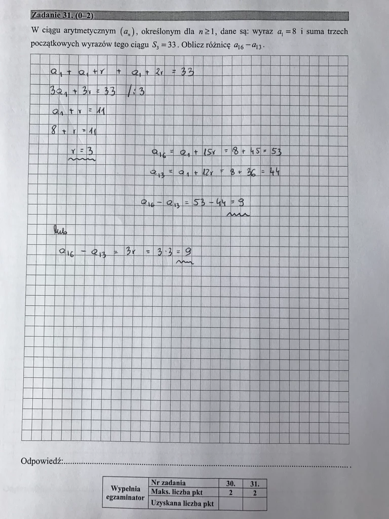 Matematyka poziom podstawowy – matura 2017  