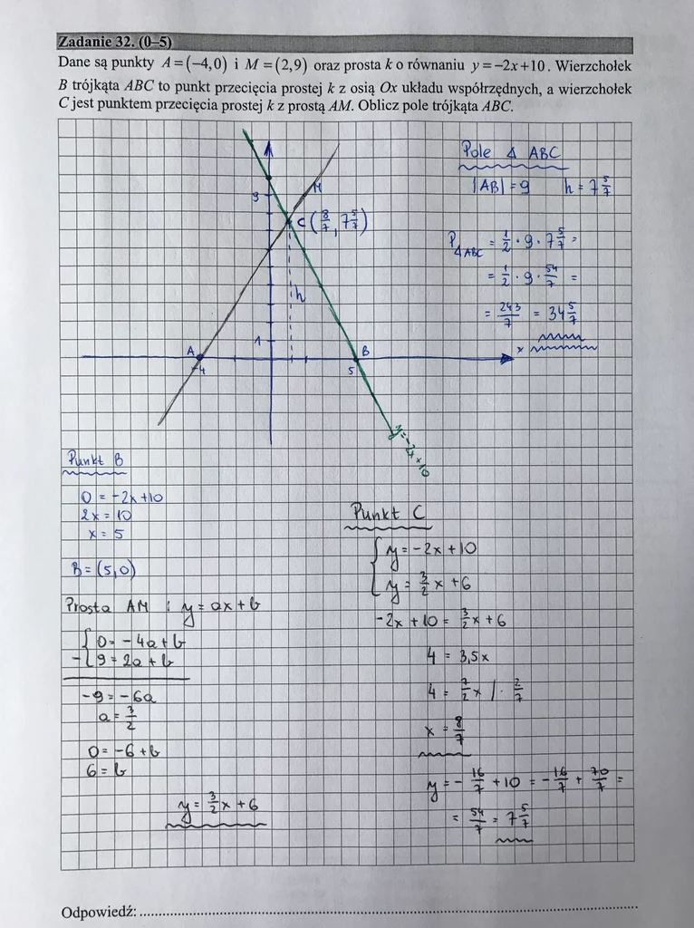 Matematyka poziom podstawowy – matura 2017  