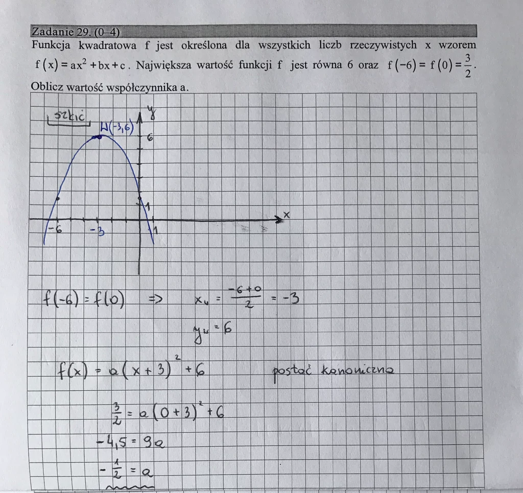 Matematyka poziom podstawowy – matura 2017  