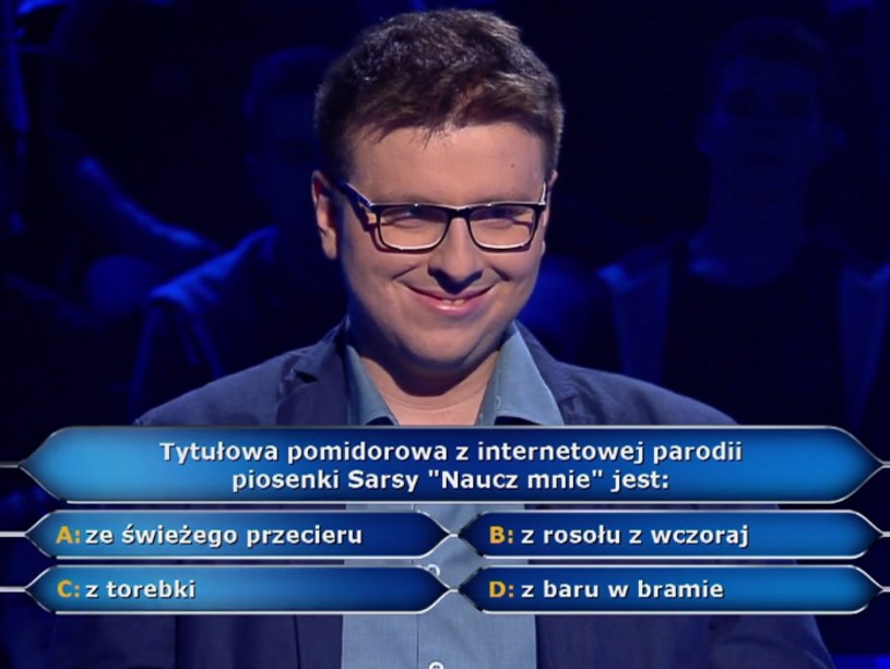 Dzięki podpowiedzi publiczności Łukasz Nowosad w "Milionerach" wygrał 5 tys. zł, jednak ostatecznie udział w programie skończył dość szybko.