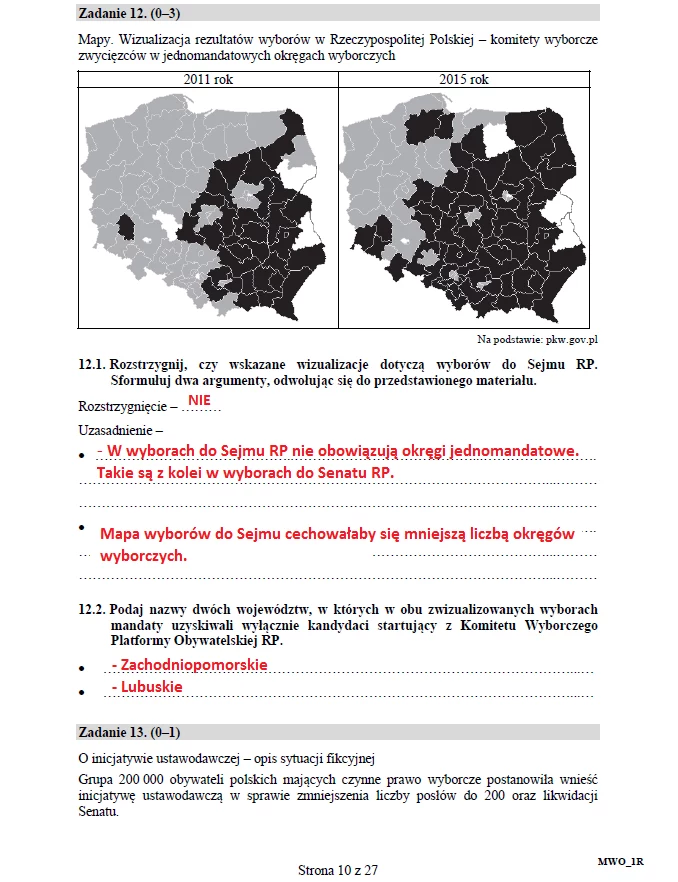 Matura 2017: Wiedza o społeczeństwie poziom rozszerzony