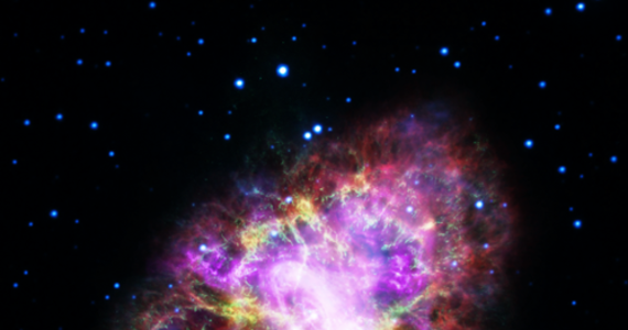 Międzynarodowy zespół astronomów opublikował najnowsze, niezwykłe zdjęcie Mgławicy Krab. Ten obiekt, widoczny w gwiazdozbiorze Byka i odległy od nas o 6500 lat świetlnych, został tym razem sfotografowany z pomocą wielu teleskopów, pokrywajacych całe szerokie pasmo promieniowania elektromagnetycznego, od fal radiowych po promieniowanie rentgenowskie. Jak pisze w najnowszym numerze czasopismo "Astrophysical Journal", nowe obserwacje pozwoliły lepiej zrozumieć procesy, które doprowadziły do charakterystycznej postaci mgławicy.