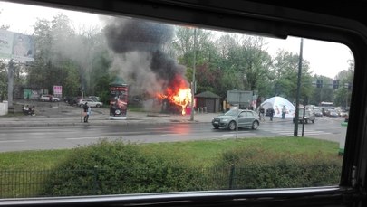 Pożar w centrum Krakowa. Spłonęła budka z zapiekankami