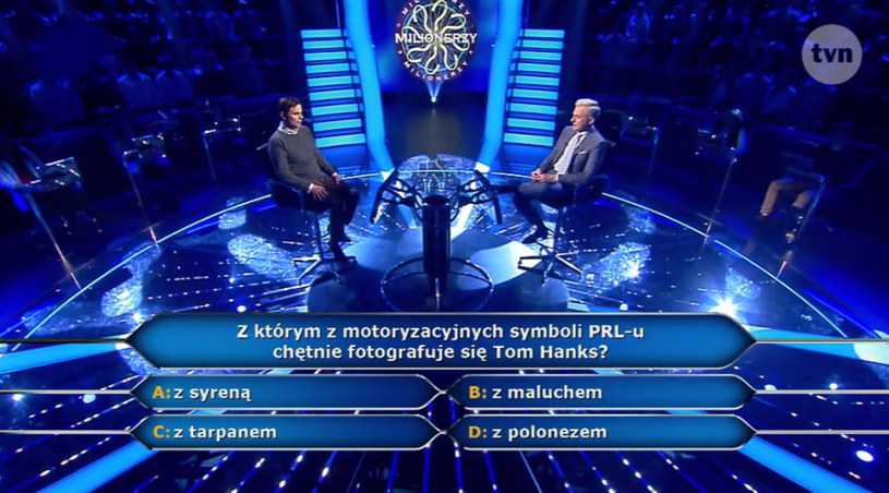 W ostatnim odcinku "Milionerów" pojawiło się pytanie związane z motoryzacyjną fascynacją hollywoodzkiego gwiazdora Toma Hanksa. Znalibyście odpowiedź?