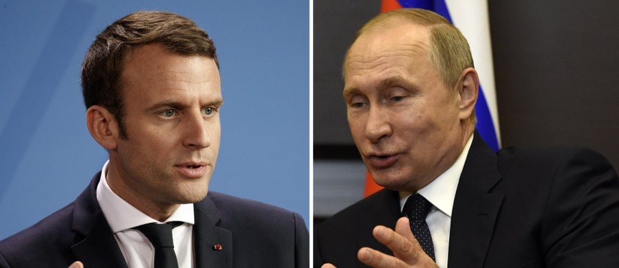 ​Prezydenci Rosji Władimir Putin i Francji Emmanuel Macron odbyli pierwszą rozmową telefoniczną i według Kremla porozumieli się w sprawie "rozwijania tradycyjnie przyjaznych stosunków". Omówili m.in. tematy terroryzmu i wojny na Ukrainie.